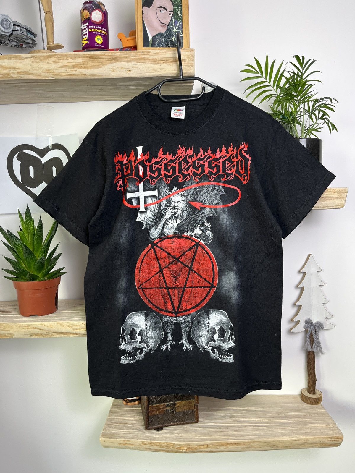 Band Tees Vintage Possessed T Shirt 90s Satanic Pentagram Death Metal Hoodie, Sweatshirt | FlexRushtees.com