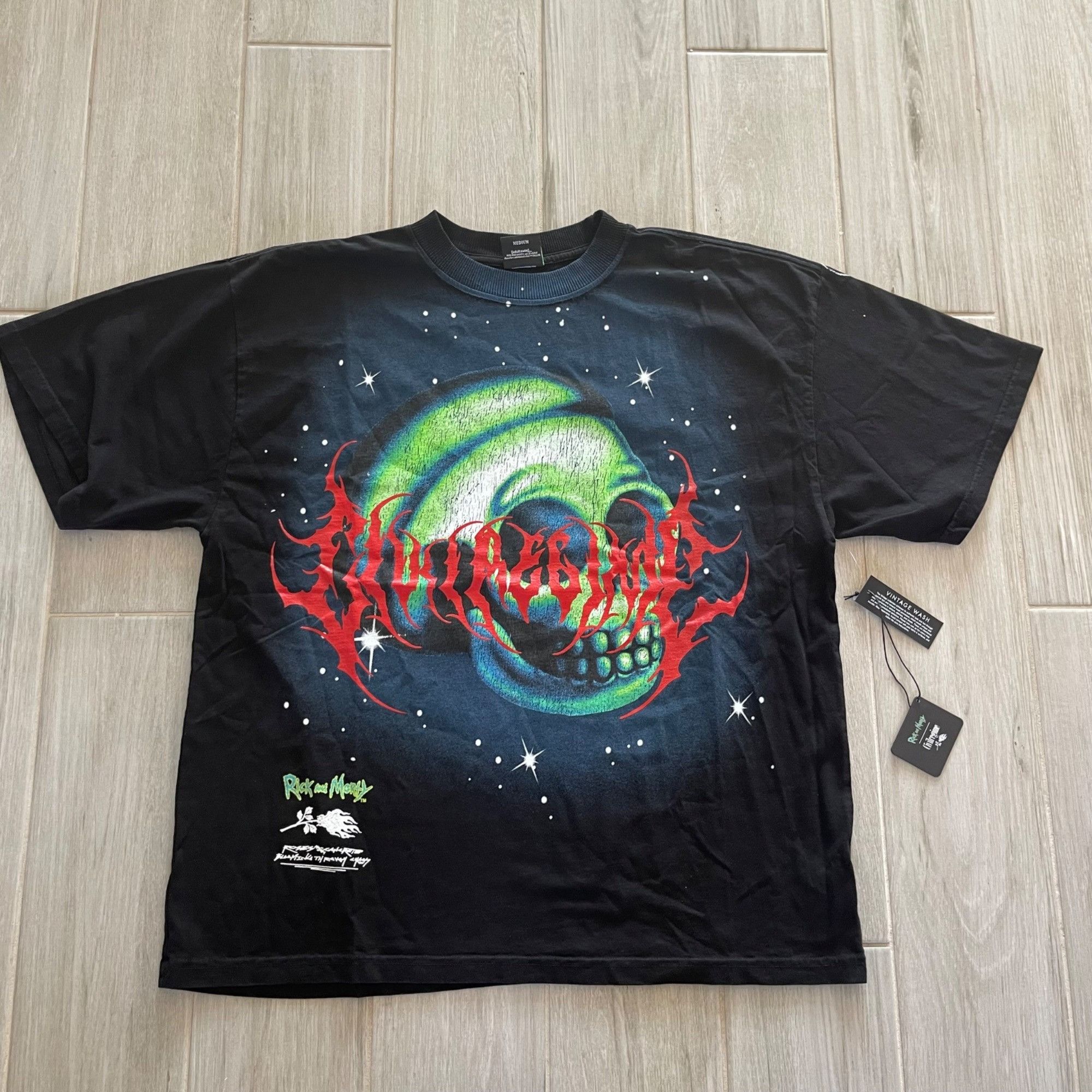Rick Morty Oversized Tee Sz M Hoodie, Sweatshirt | FlexRushtees.com