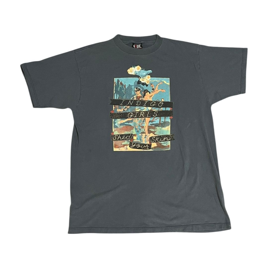 Band Tees Vintage Indigo Girls Shed Your Skin T Shirt Giant Tag 90s