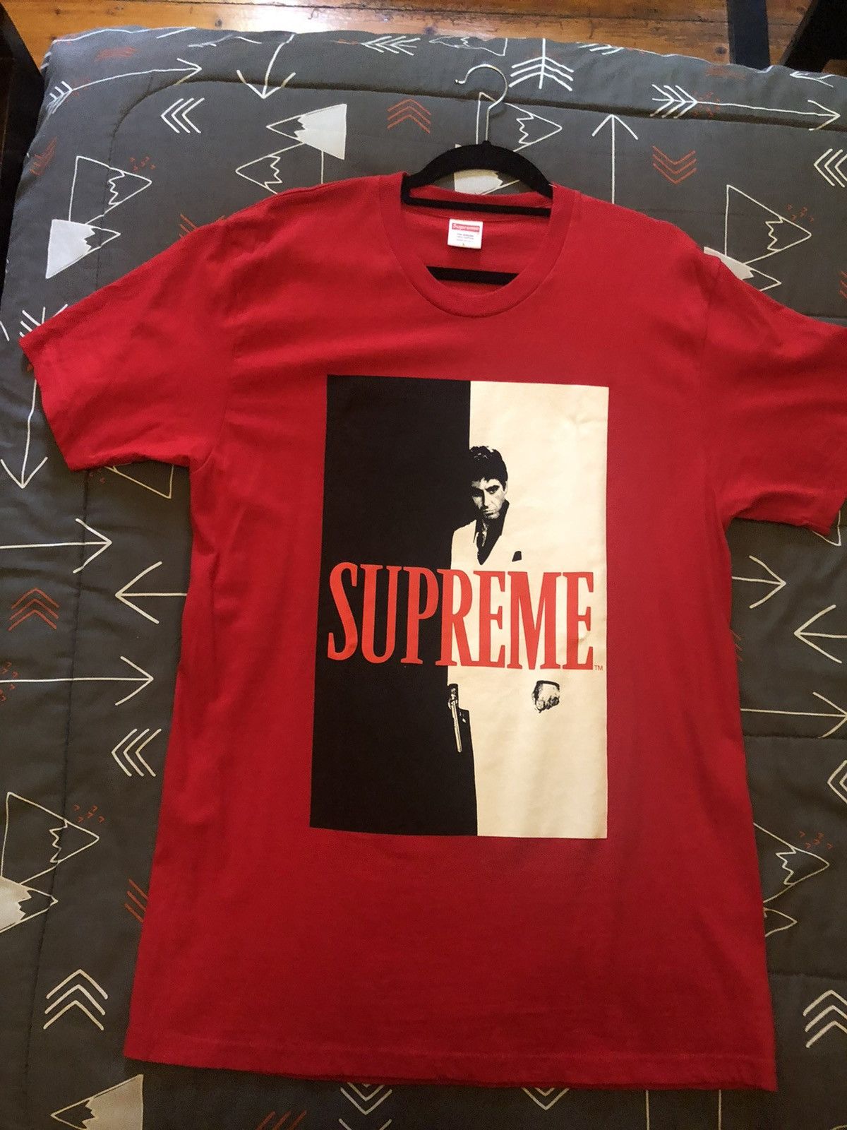 Scarface Red Tee Hoodie, Sweatshirt | FlexRushtees.com