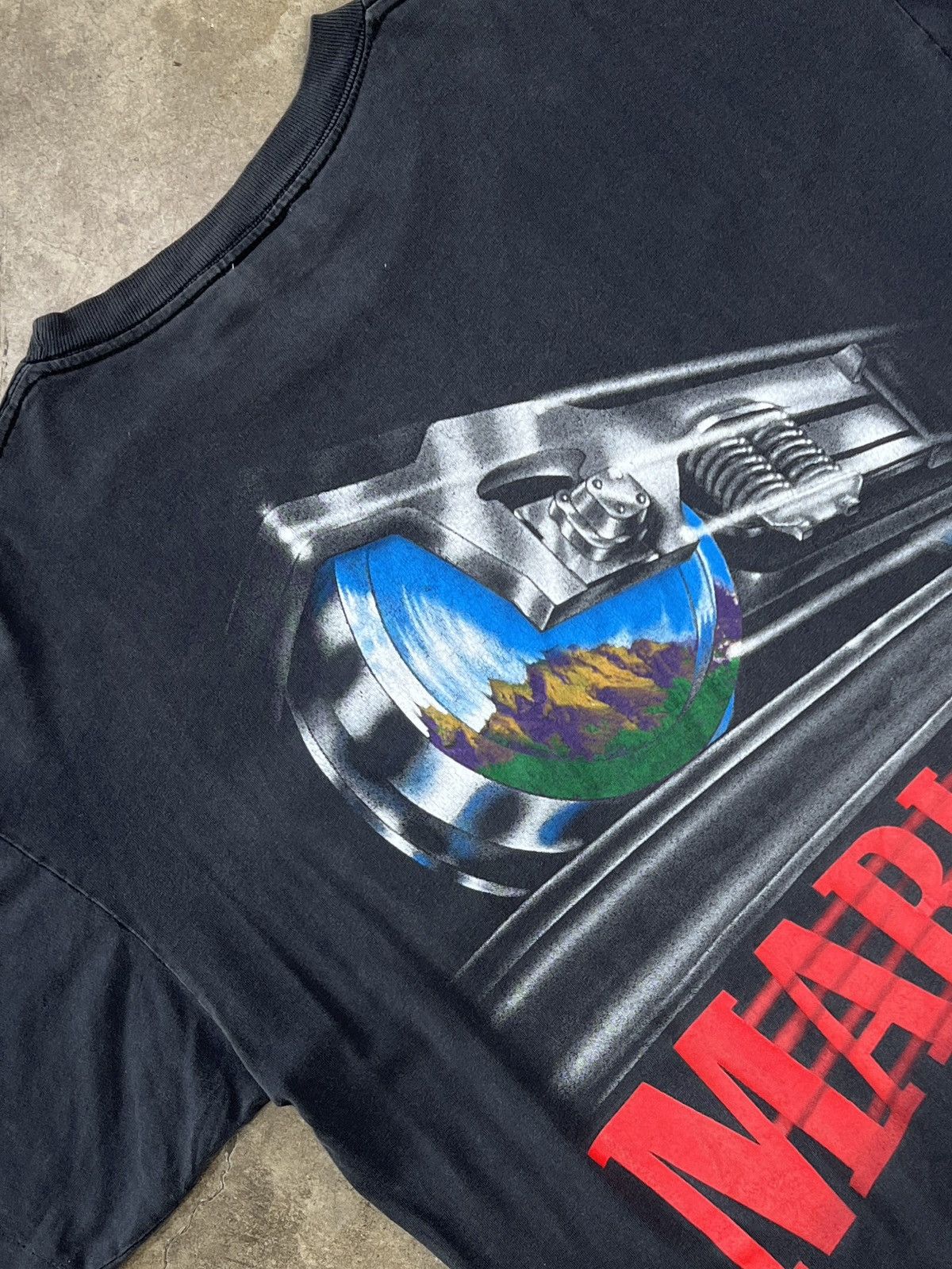 Vintage Unlimited Marlboro Train Mountain Pocket Tee Xl
