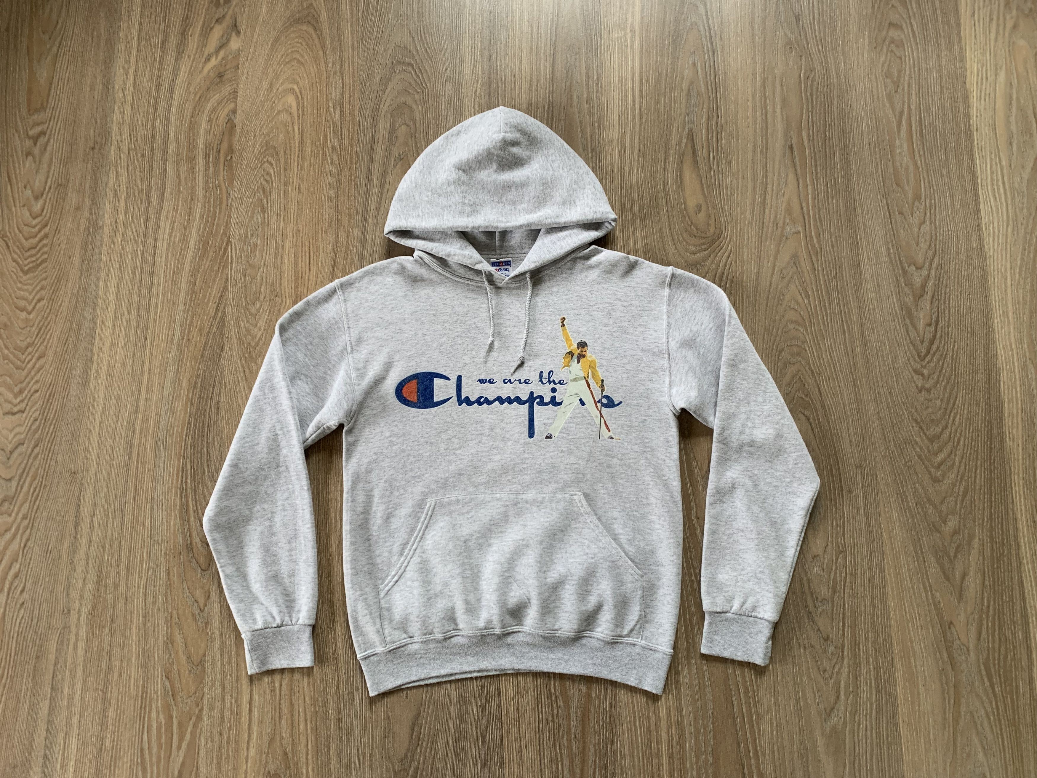 Jerzees Vintage We Are The Champions Cotton Hoodie