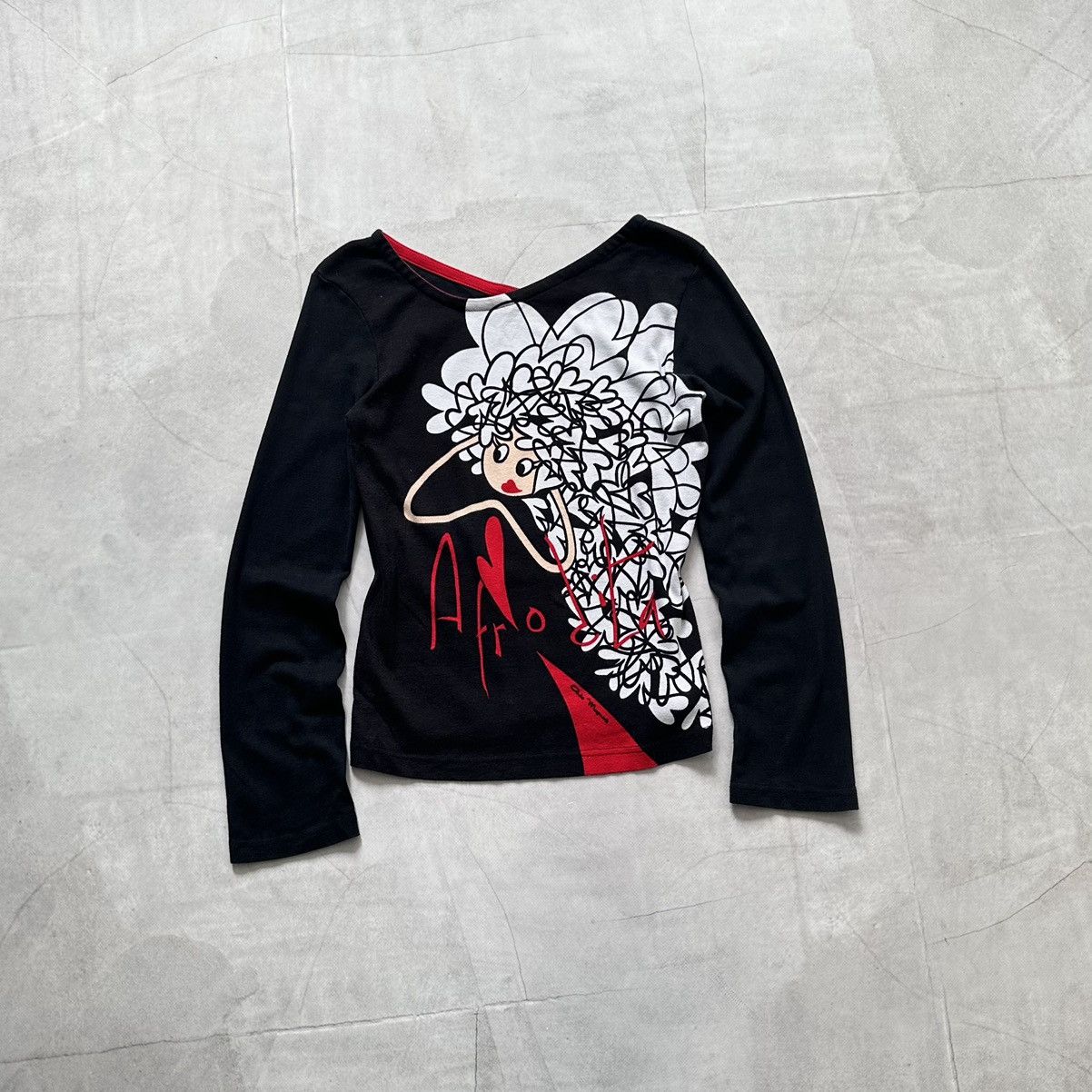Custo Barcelona X Hysteric Glamour Y2k Cute Cop Copine Vibe Vintage Long Sleeve T Shirt