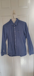 American Eagle Outfitters Blue Pinstripe Shirt