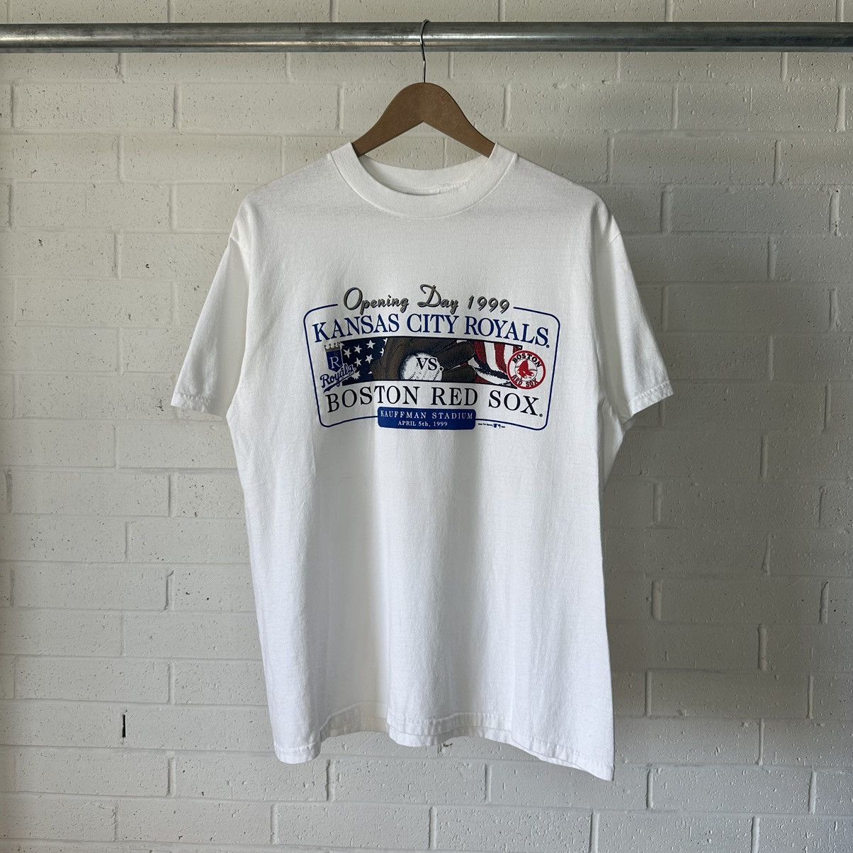 Vintage Royals Vs Red Sox Opening Day 1999 T Shirt Hoodie, Sweatshirt | FlexRushtees.com
