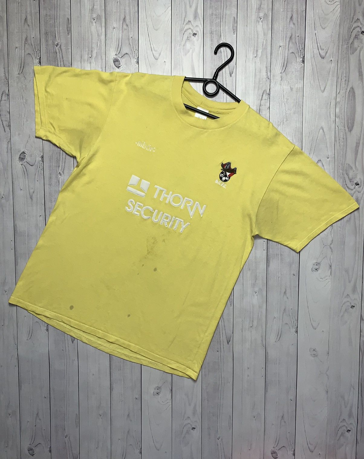 Vintage Bristol City Soccer Tee Yellow Rare Size Xl Hoodie, Sweatshirt | FlexRushtees.com