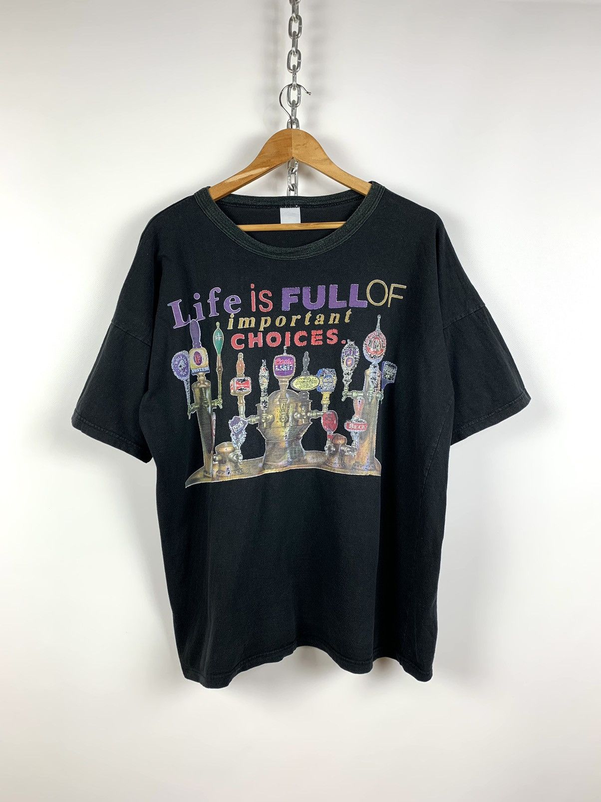 Vintage Life Is Full Of Important Choices Beer T Shirt Hoodie, Sweatshirt | FlexRushtees.com