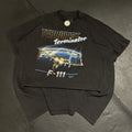 Other 3d Emblem Vtg 1987 Terrorist Terminator F 111 Graphic Tee