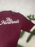 Hundreds The Hundreds Burgundy Logo T Shirt Hoodie, Sweatshirt | FlexRushtees.com