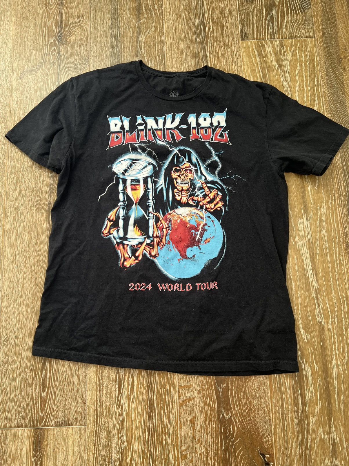 Vintage Blink 182 World Tour One More Time 2024 Official Concert Tee Hoodie, Sweatshirt | FlexRushtees.com