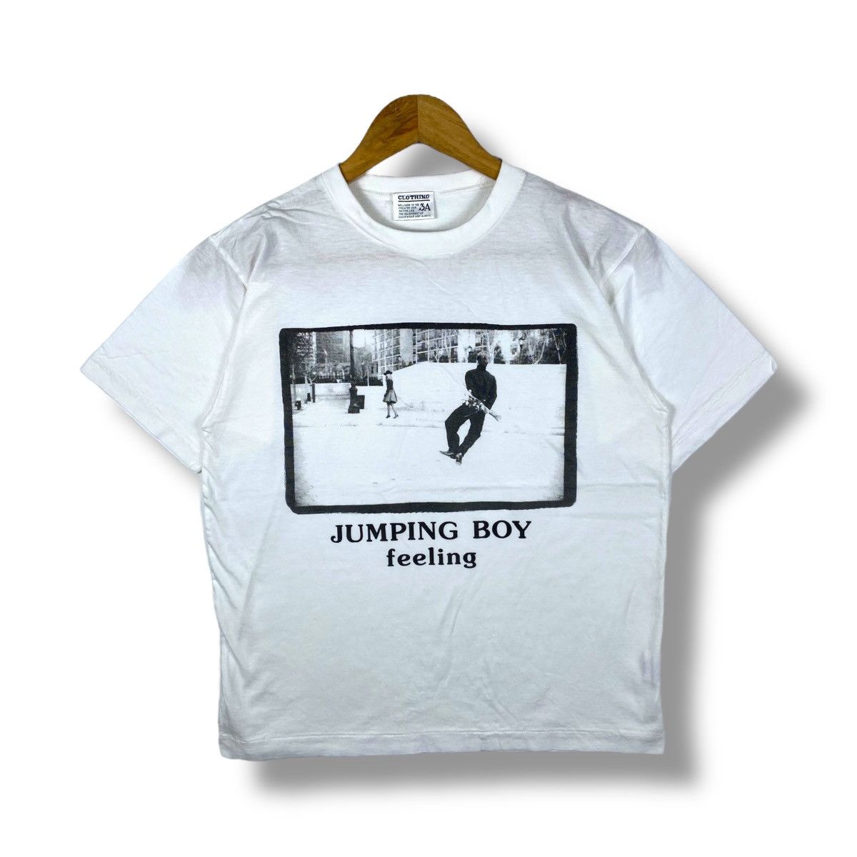 Vintage 90 S Jumping Boy Feeling Photography Graphic Tee Hoodie, Sweatshirt | FlexRushtees.com
