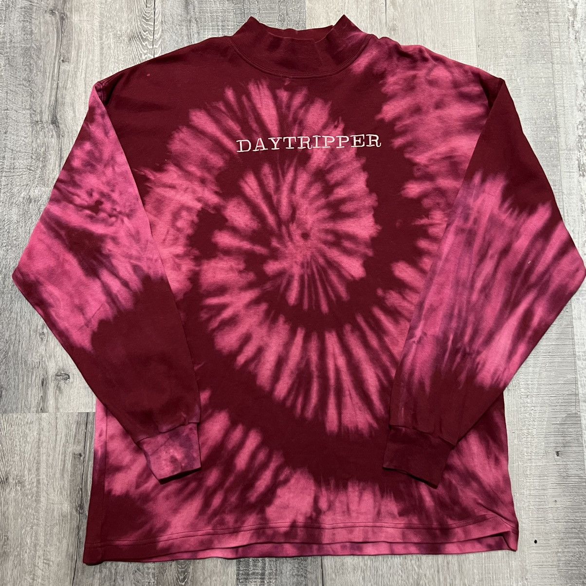 Vintage Vtg Psychedelic Daytripper Tie Dye Long Sleeve Hippie Shirt