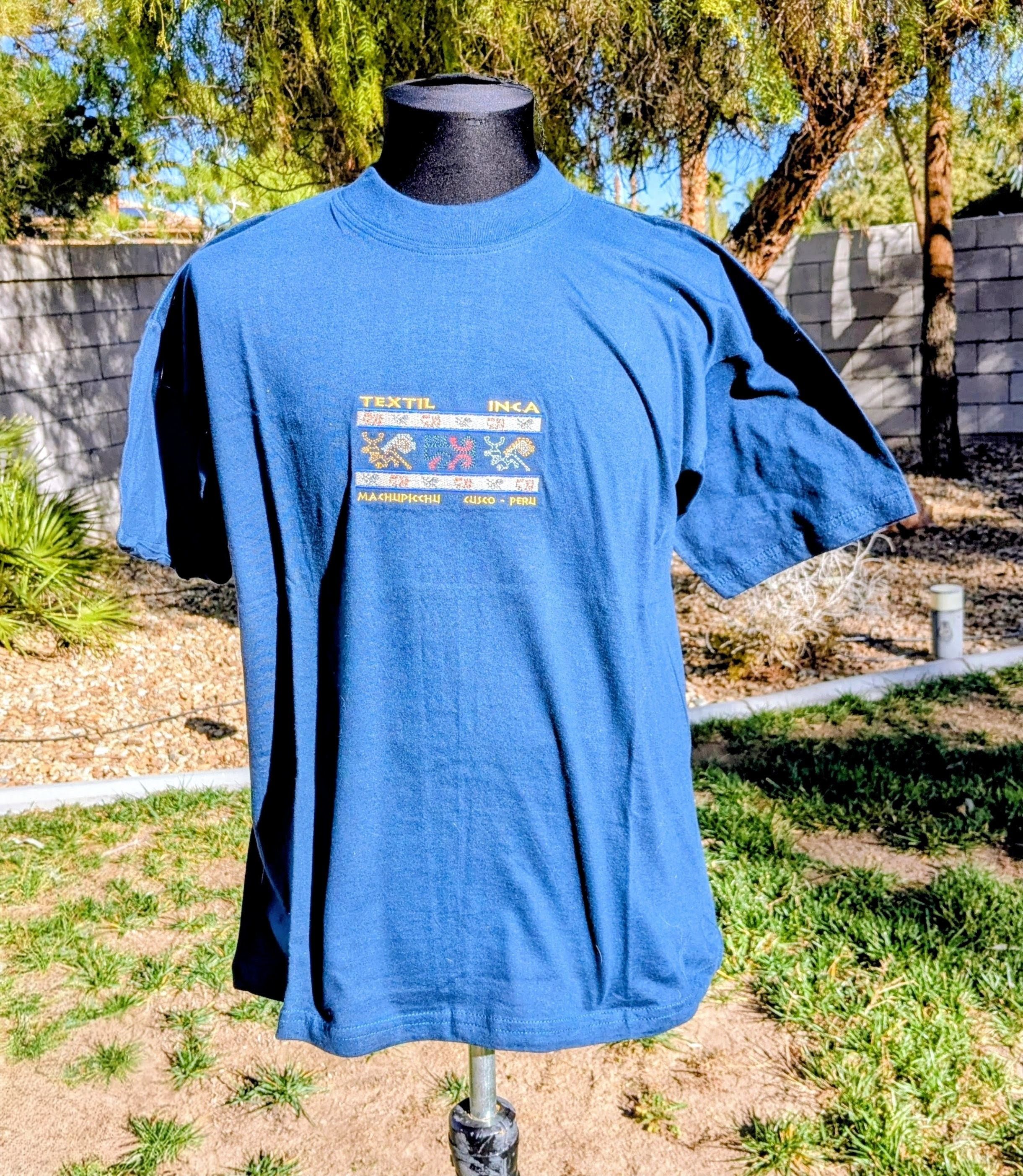 Other Textil Inca Machupicchu Cusco Peru Embroidered Cotton Shirt