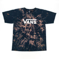 Vans Custom Skate T Shirt Bleached Spellout Logo Navy Blue L Hoodie, Sweatshirt | FlexRushtees.com