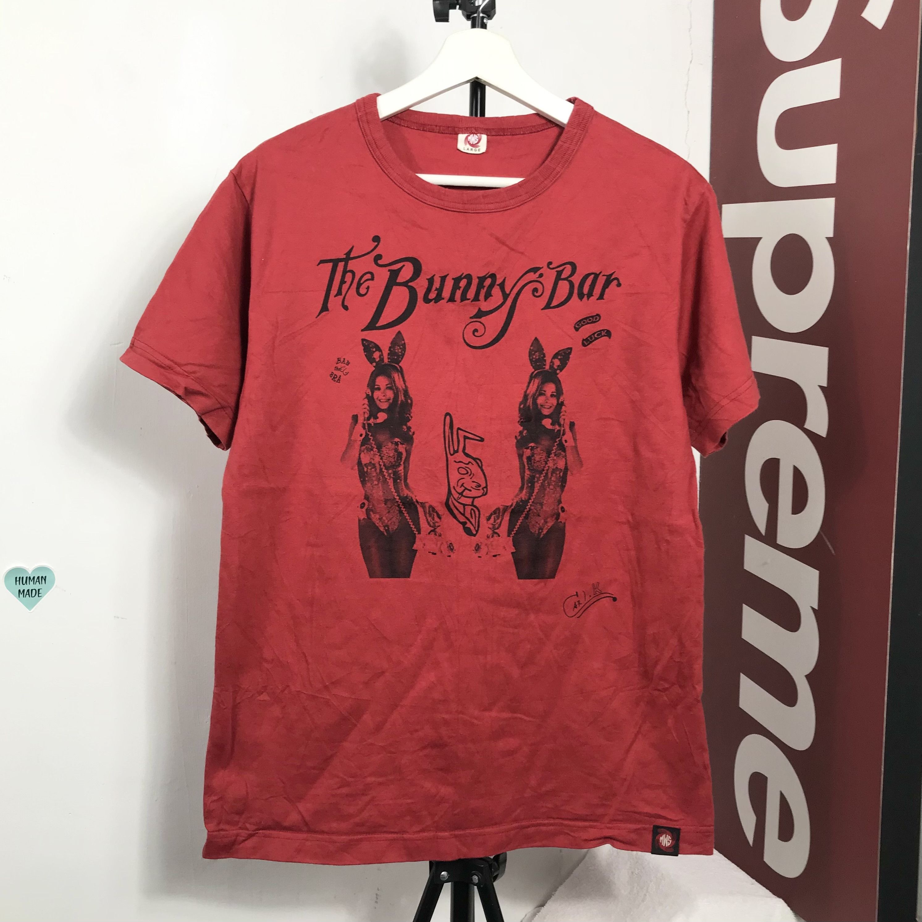 Hysteric Glamour Japan Psychedelic Artwork Bunnybar Girl Sexy Nude Tees