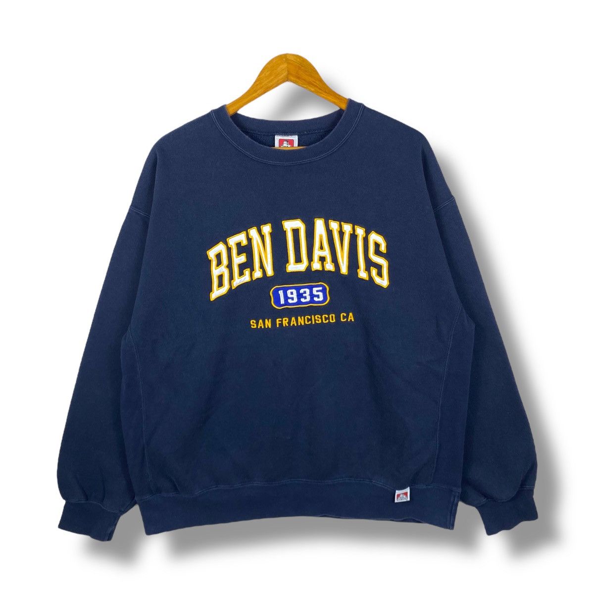 Davis Ben Davis San Francisco Embroidery Logo Crewneck Sweatshirt