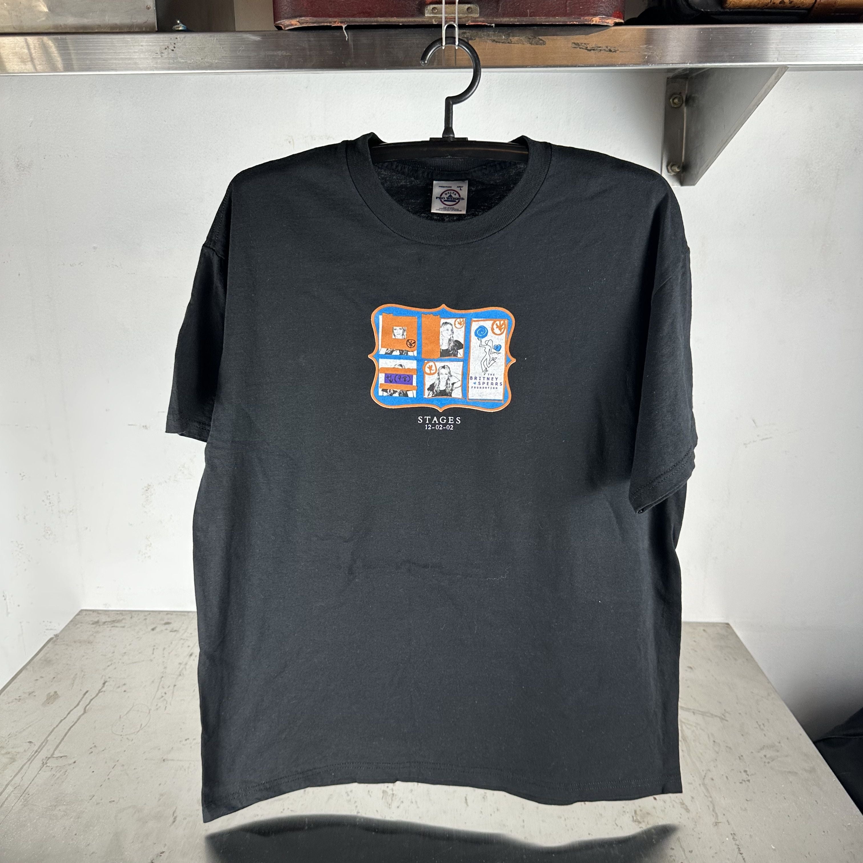 Vintage 2002 Britney Spears Stages Graphic Large T Shirt Hoodie, Sweatshirt | FlexRushtees.com