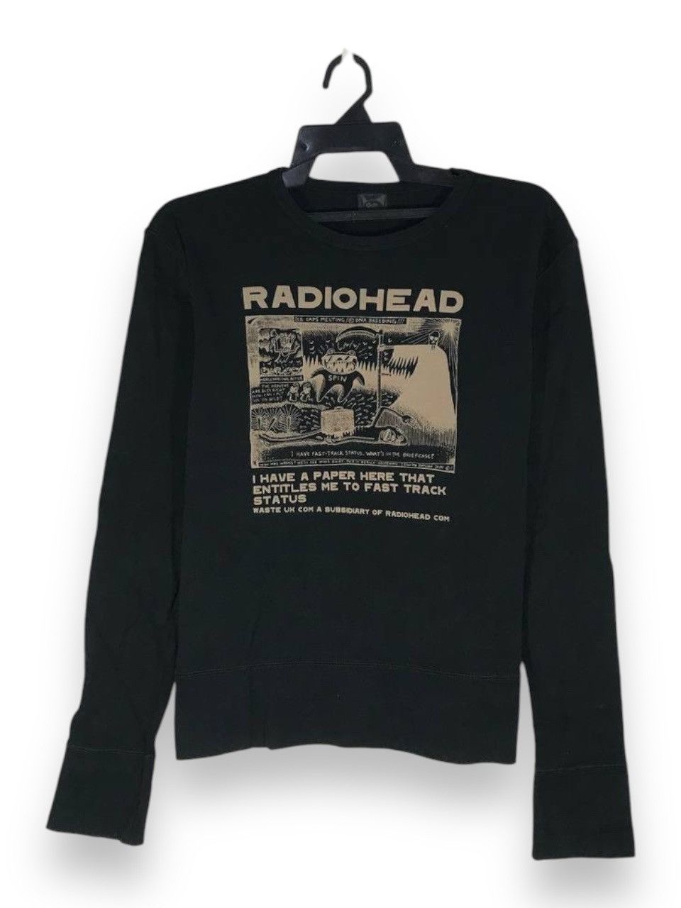 Band Tees Vintage Radiohead Band Thom Yorke Experimental Band Hoodie, Sweatshirt | FlexRushtees.com