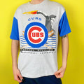 Vintage 90s Deadstock Chicago Cubs Tee Hoodie, Sweatshirt | FlexRushtees.com