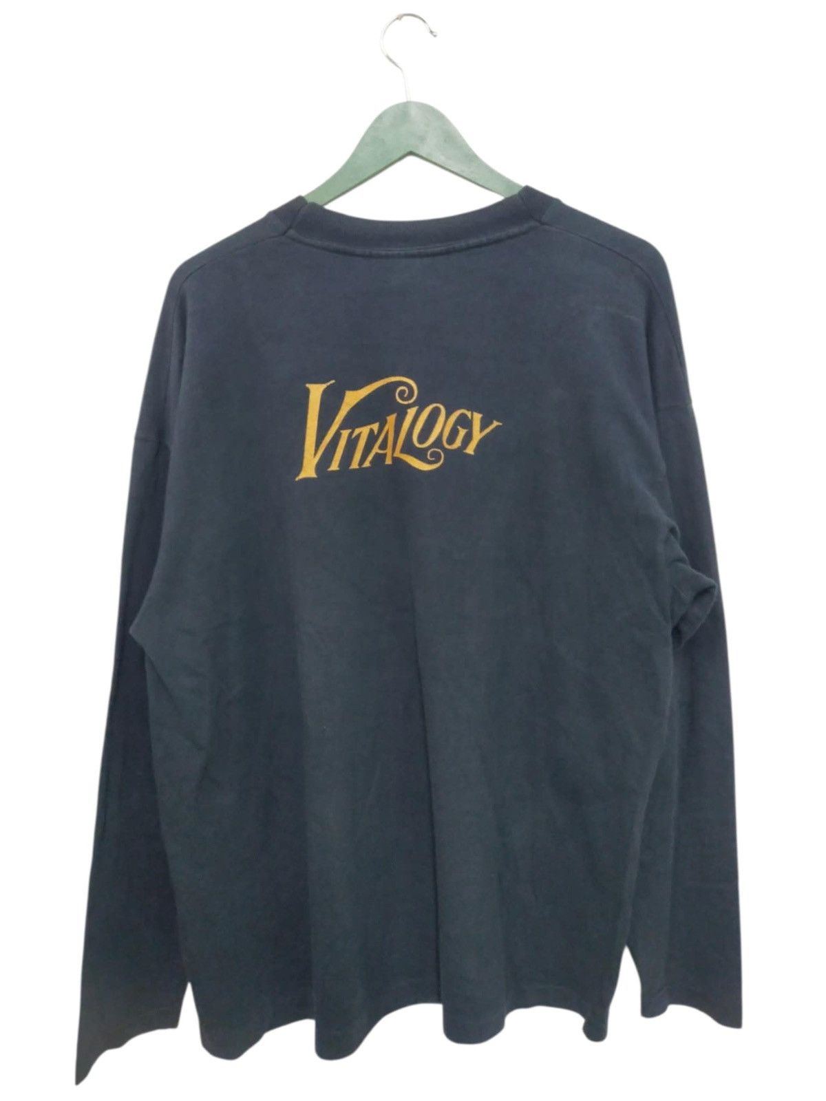 Band Tees Vintage Pearl Jam Vitalogy 90s Long Sleve Hoodie, Sweatshirt | FlexRushtees.com