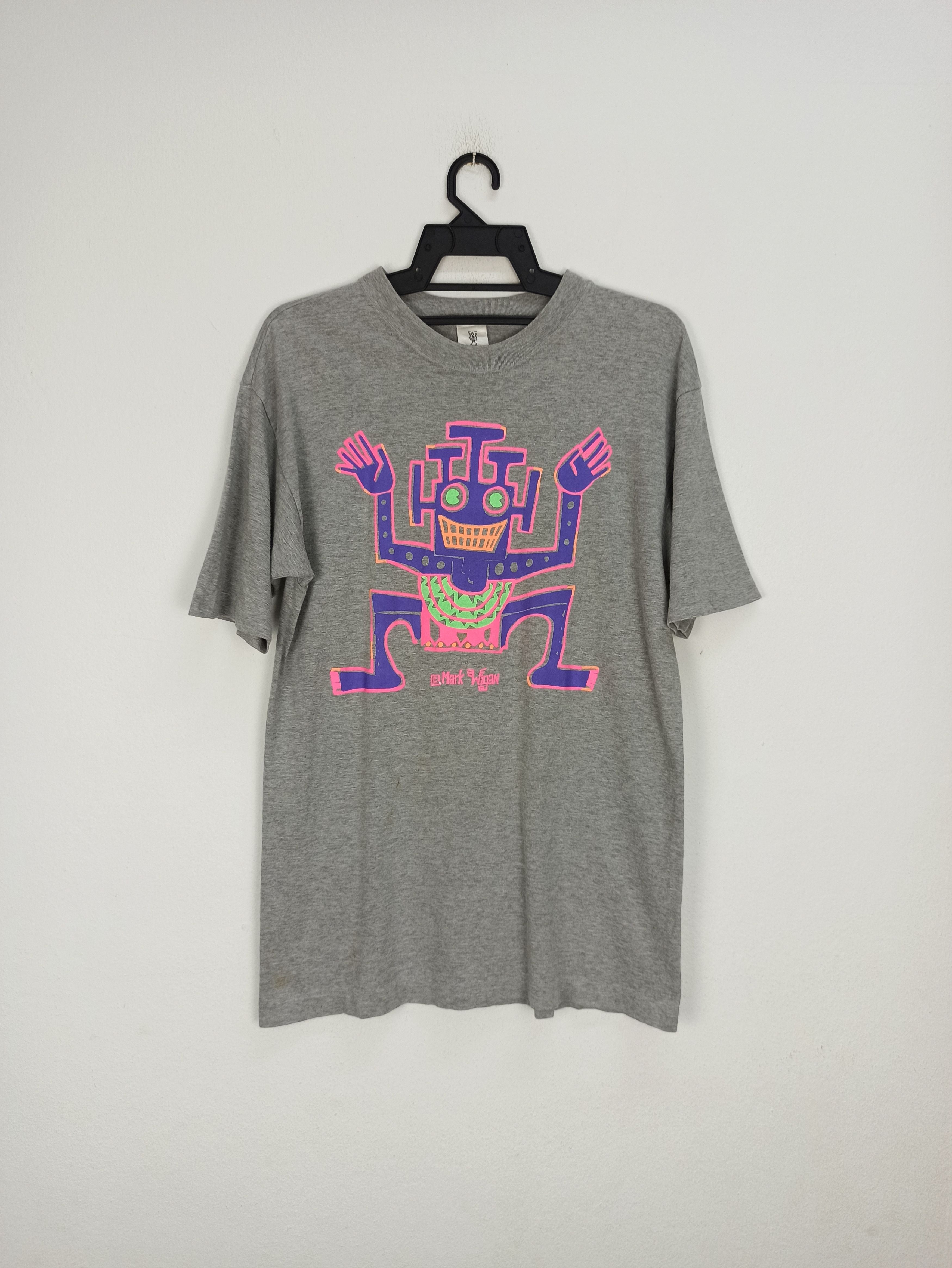 Japanese Brand Rare Vintage Mark Wigan Art Tee Hoodie, Sweatshirt | FlexRushtees.com