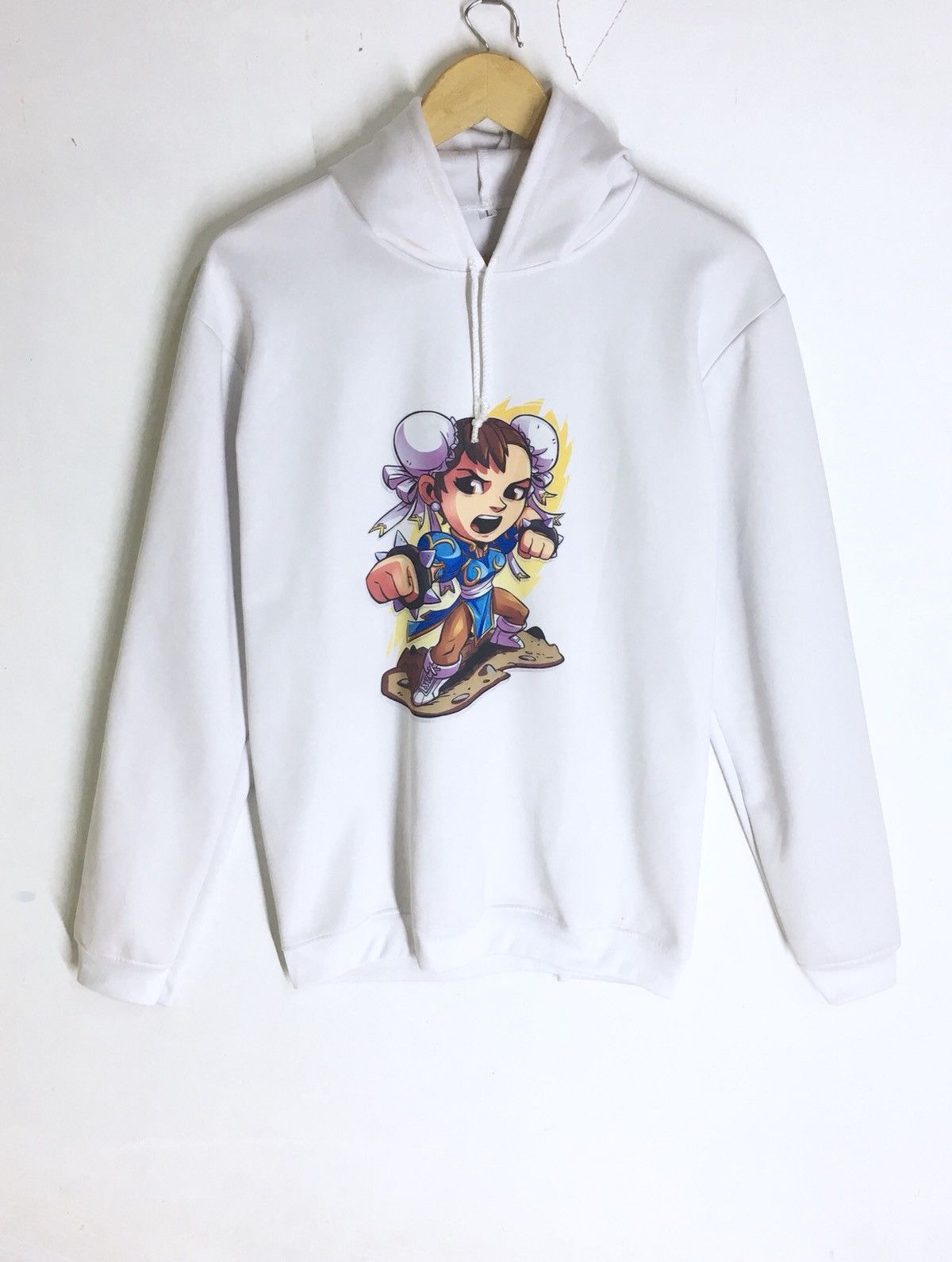 Vintage Rare Design Street Fighter Chun Li Sweatshirt Hoodie