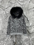 If Six Was Nine X Ne Net Vintage Y2k Animal Pattern Fur Zip Hoodie Japanese Punk
