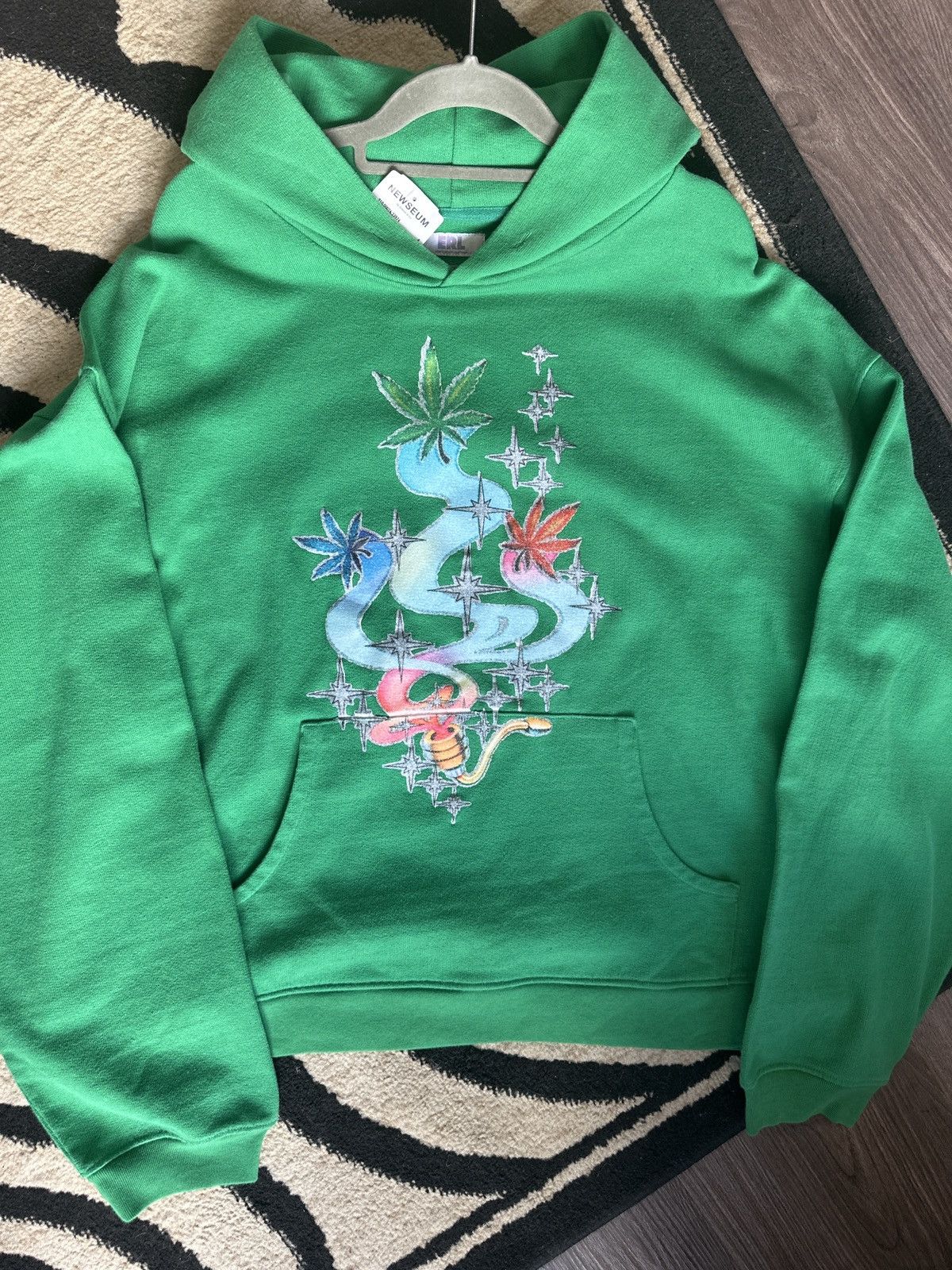 Erl Glitter Printed Hoodie New With Tags T-Shirts, Sweatshirt | FlexRushtees.com