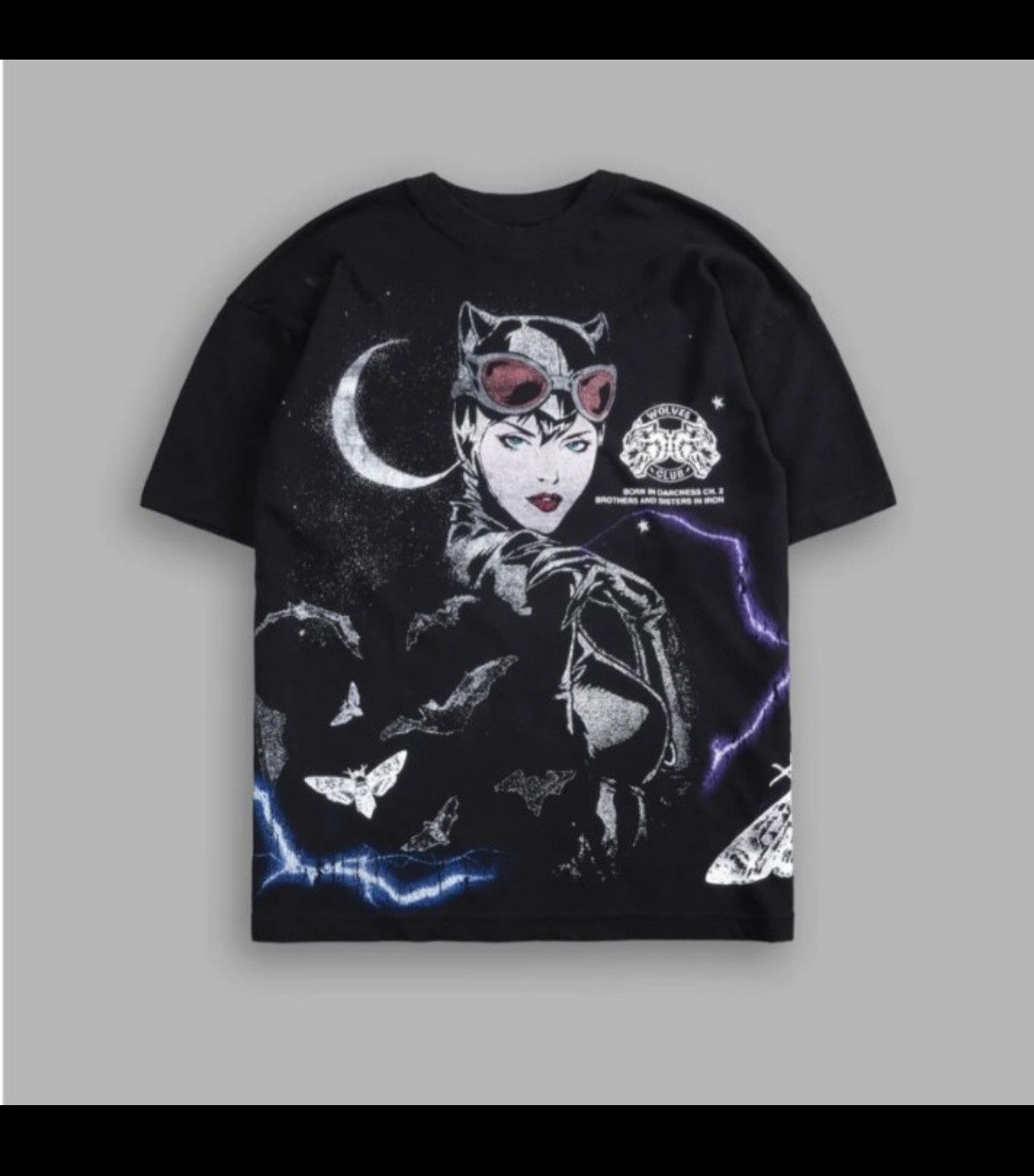 Sport Darc Sport Catwoman Side By Side Oversized Tee In Black Hoodie, Sweatshirt | FlexRushtees.com