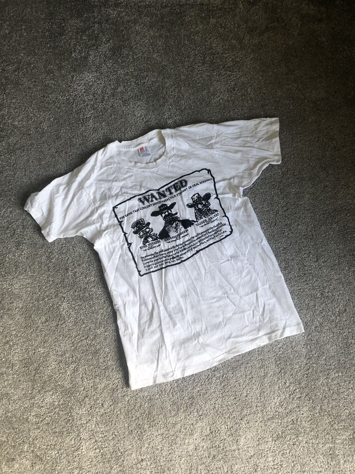 Vintage Hanes Wanted Hussein Tee