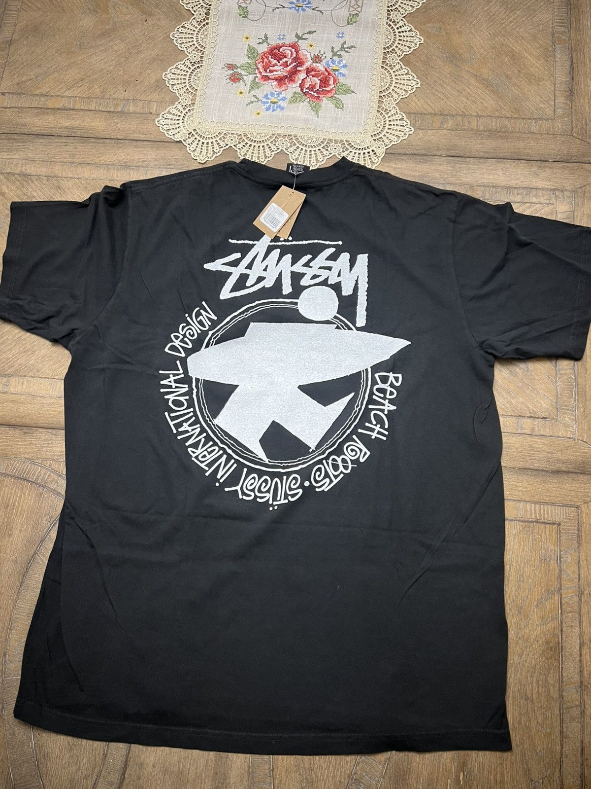 New 24 Stussy Beach Roots Tee Shirt 2xl Xxl