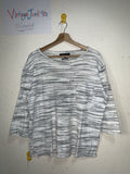 X Ships Jet Blue Ship Jet Blue Mohair T Shirt 3 Quater