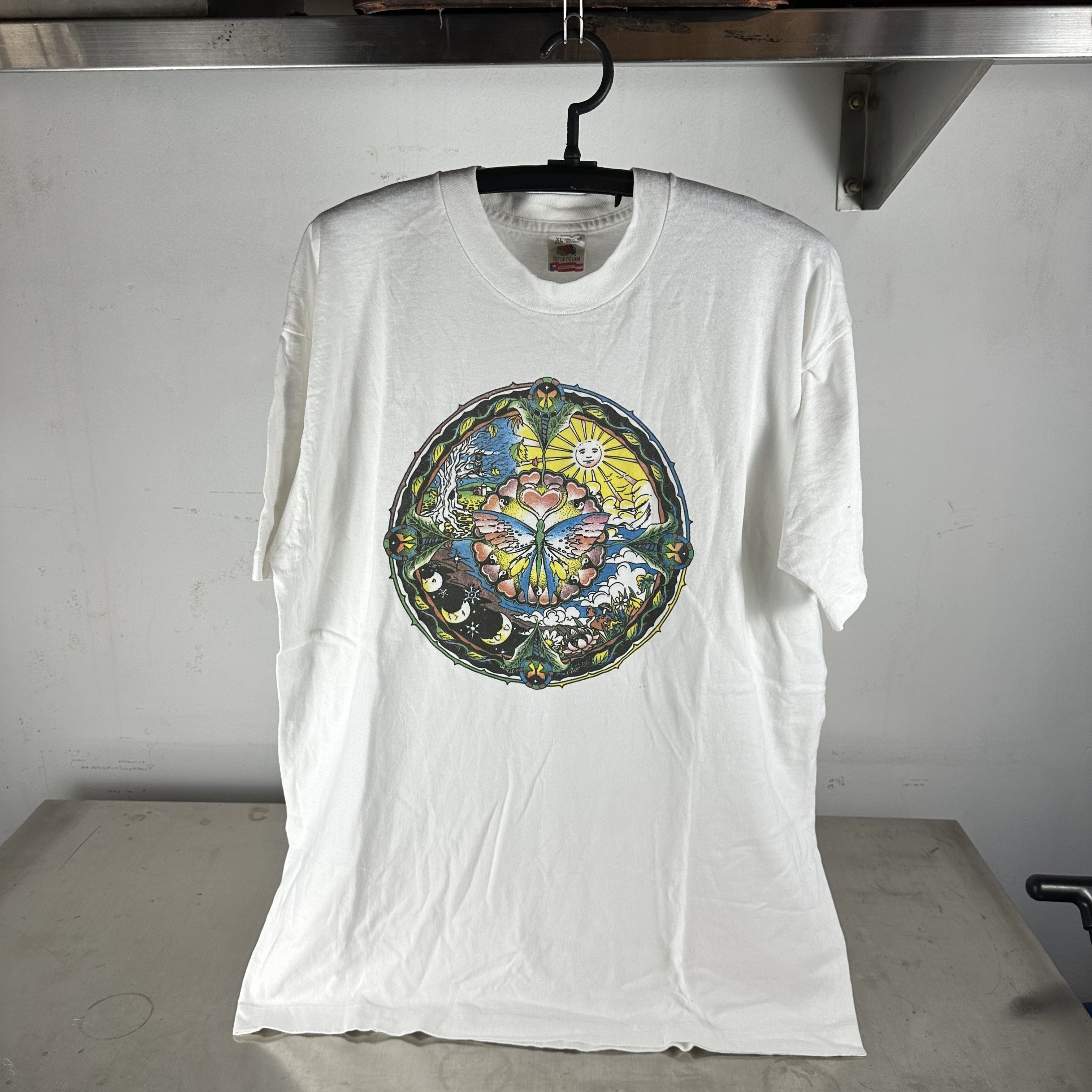Vintage 1991 Grateful Dead Buzz Parker Psychedelic Butterfly Tee