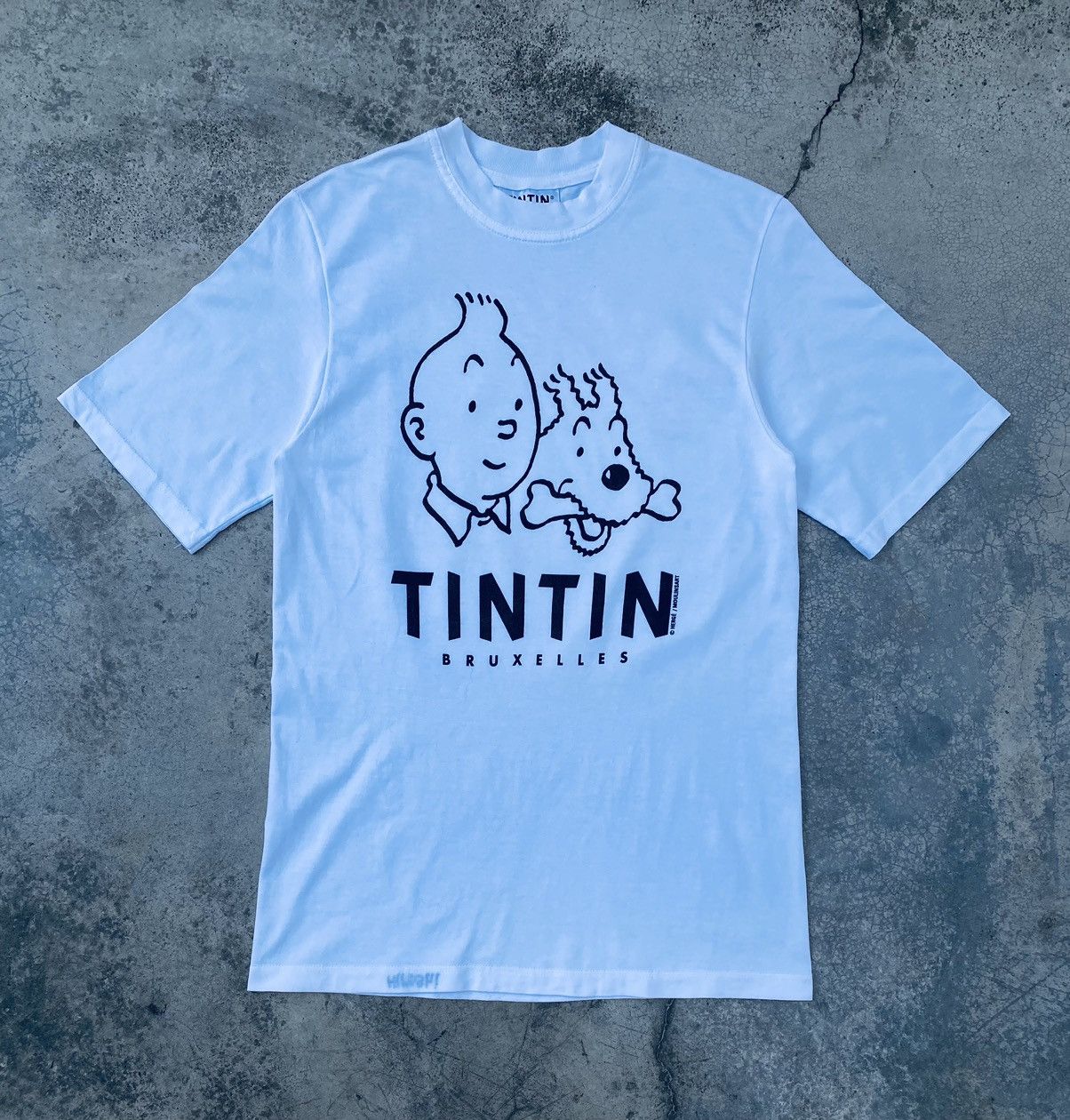 Vintage Tintan Bruxelles Museum Art Tees Hoodie, Sweatshirt | FlexRushtees.com