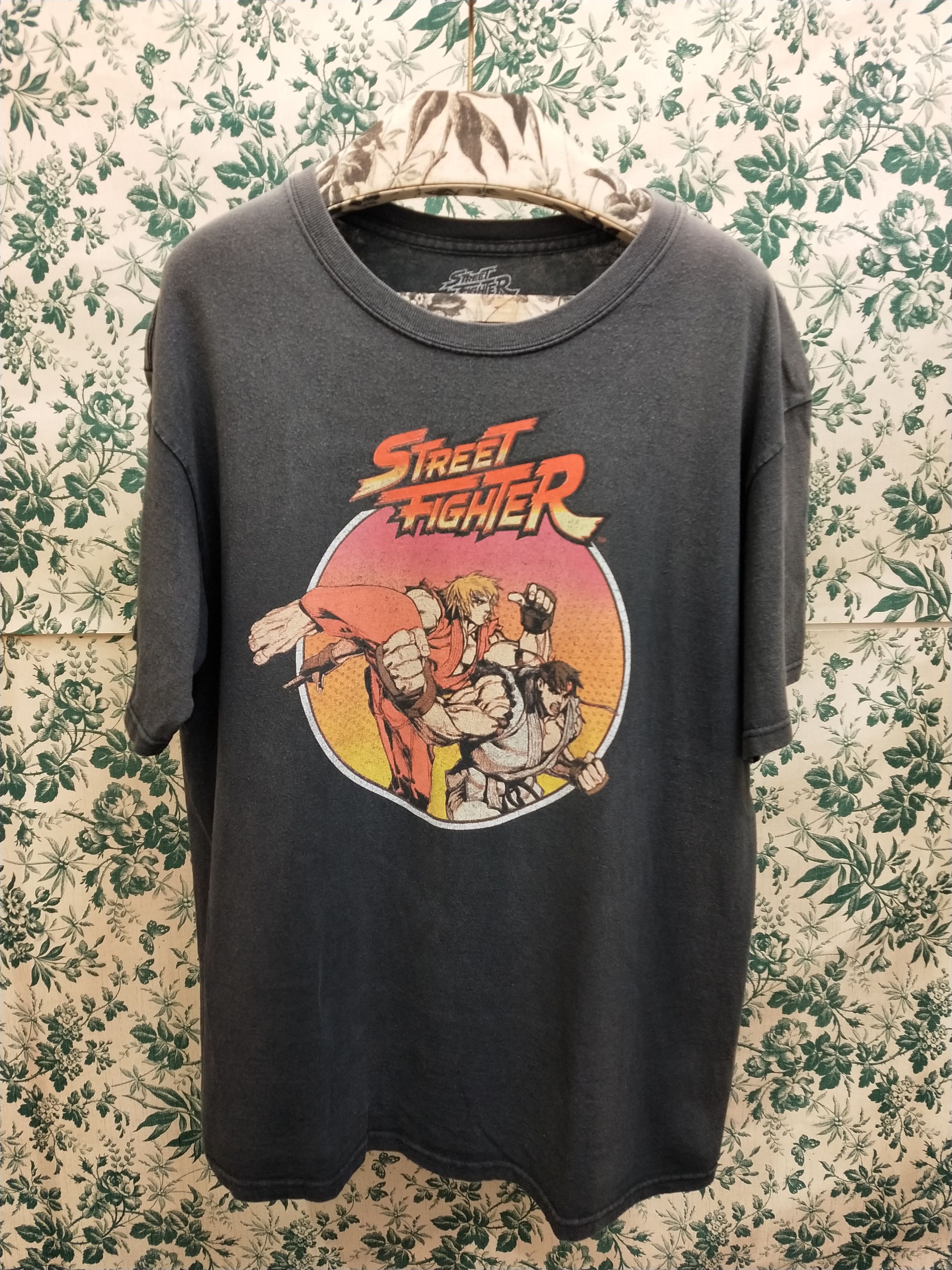 Vintage Ken And Ryu Battle Logo Tee