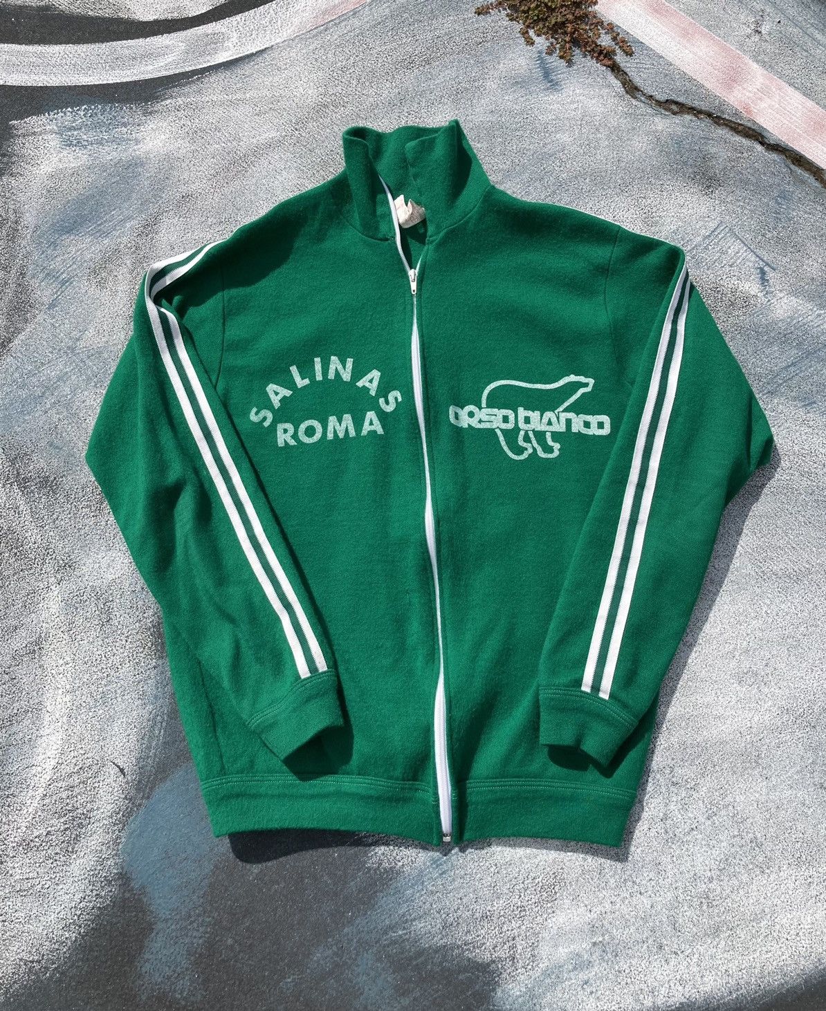 True Vintage 60s Salinas Roma Orso Blanco Windbreaker Soccer