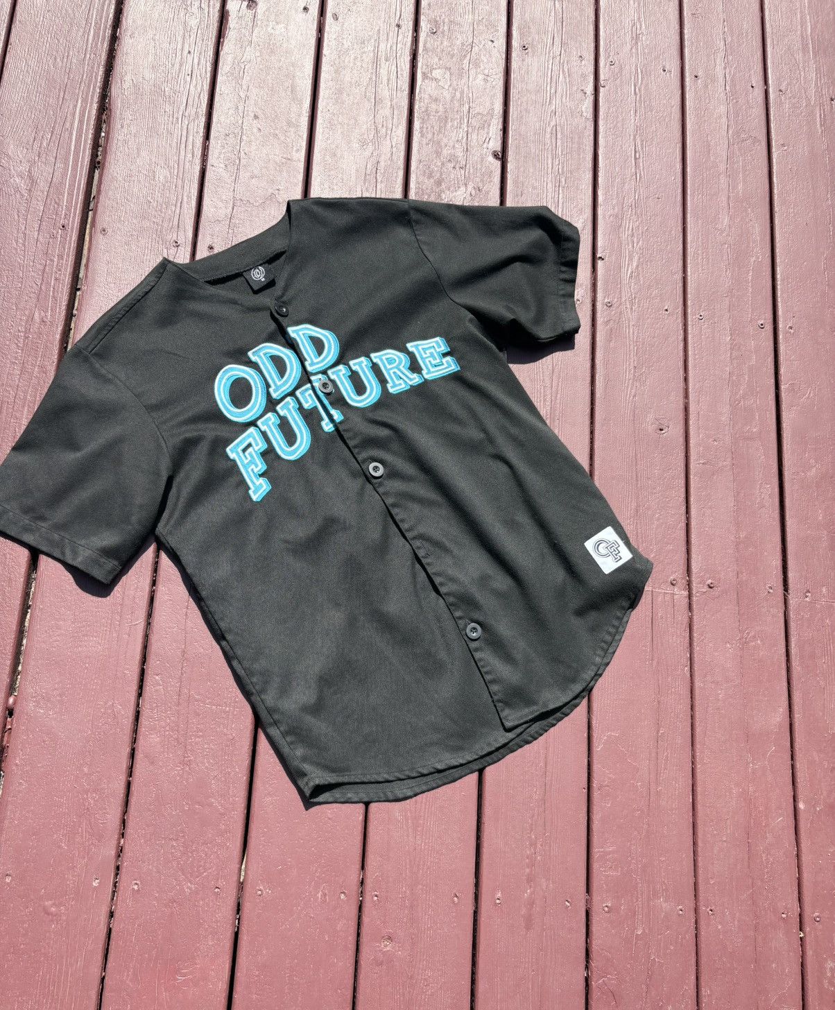 Future Odd Future Embroidered Men S Black Baseball Jersey Medium