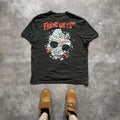 Vintage Y2k Friday 13th Scream Face Devil Creepy Horror Tee