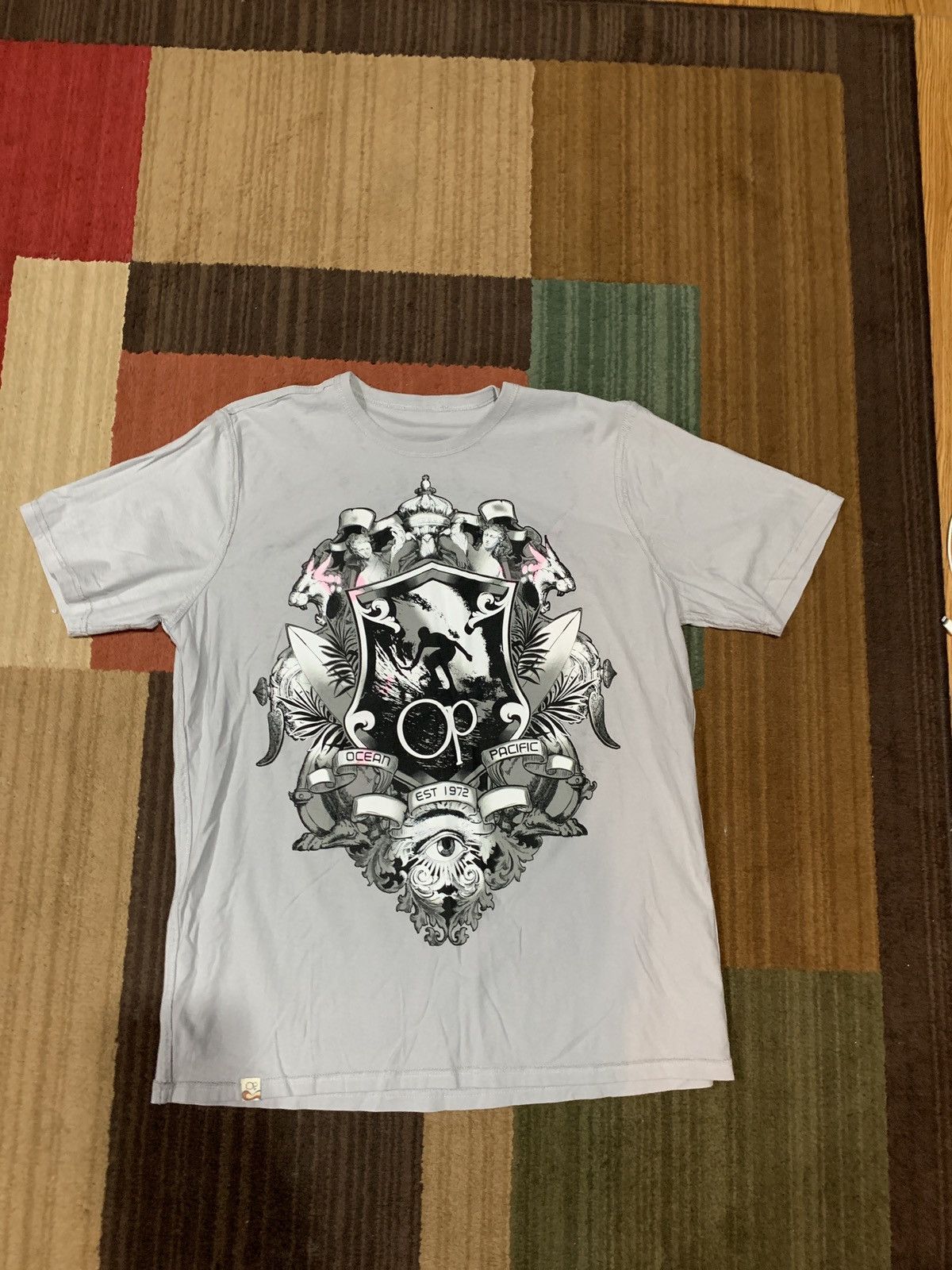 Vintage Y2k Reversible Ocean Pacific Tee Shirt