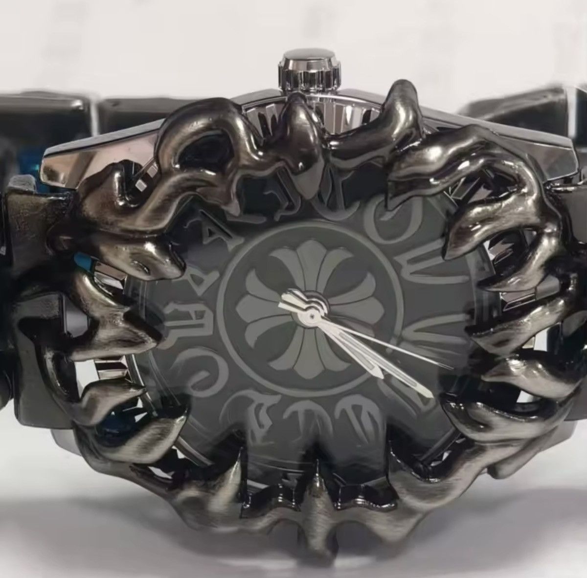 Vintage Chrome Cross Watch Claw Custom Wristwatch American Dagger