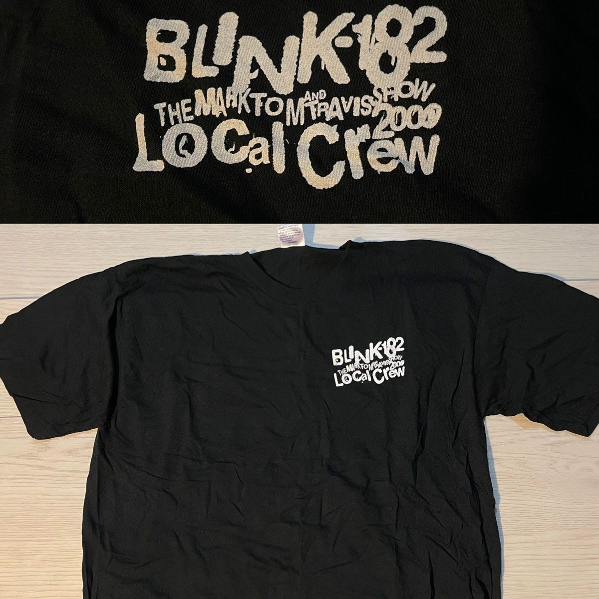 Vintage Blink 182 Local Crew Vintage T Shirt Xl 2000 Hoodie, Sweatshirt | FlexRushtees.com