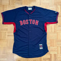 Majestic Boston Red Sox Mlb Baseball Jersey Cool Base Navy Size 48