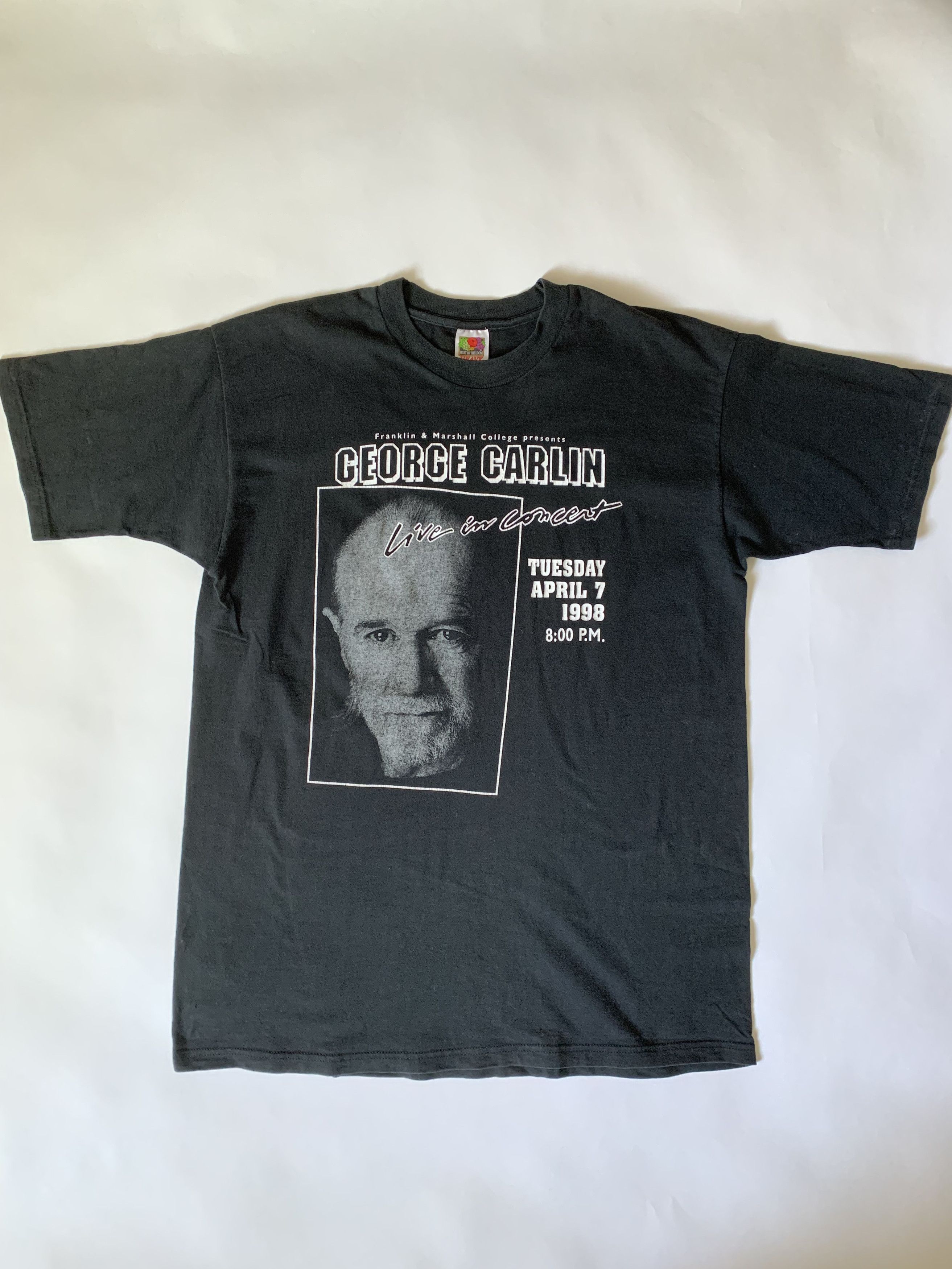 Vintage 1998 George Carlin Live Tour Staff Tee Hoodie, Sweatshirt | FlexRushtees.com