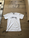 White Stussy T Shirt Hoodie, Sweatshirt | FlexRushtees.com