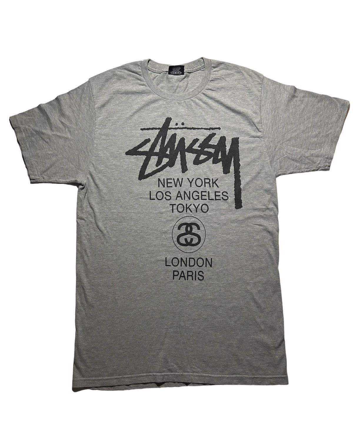 Vintage Grey Stussy Tee Hoodie, Sweatshirt | FlexRushtees.com