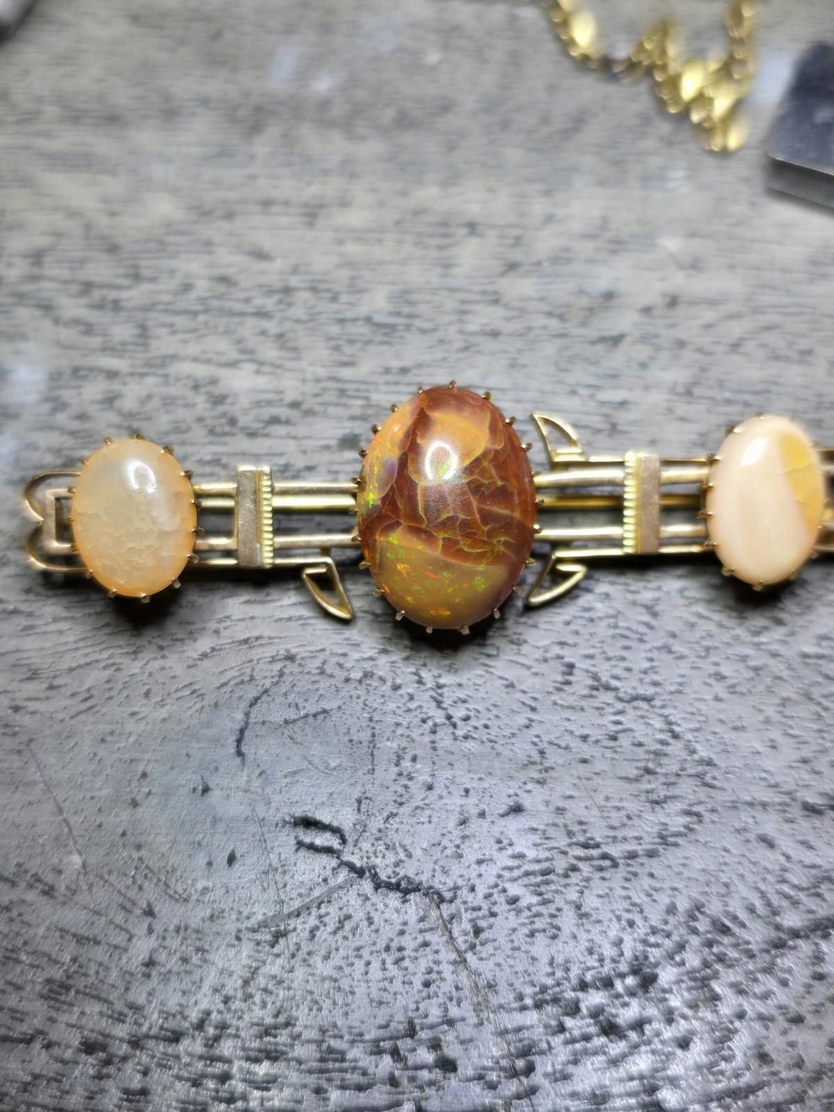 Victorinox Antique Victorian 14k Gold 11 6g Opal In Matrix Brooch