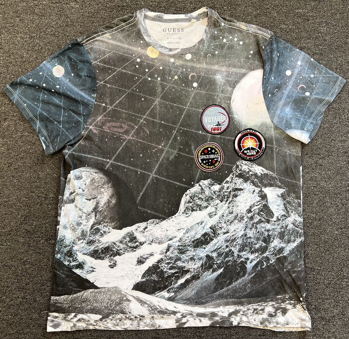 Guess Aop Outer Space Nasa Shirt Size Xl