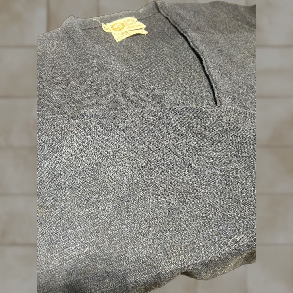 Vintage Pebble Beach Cardigan Sweater Men S Xl Blue Knit Cable V Neck Long Sleeve Heavyweigh