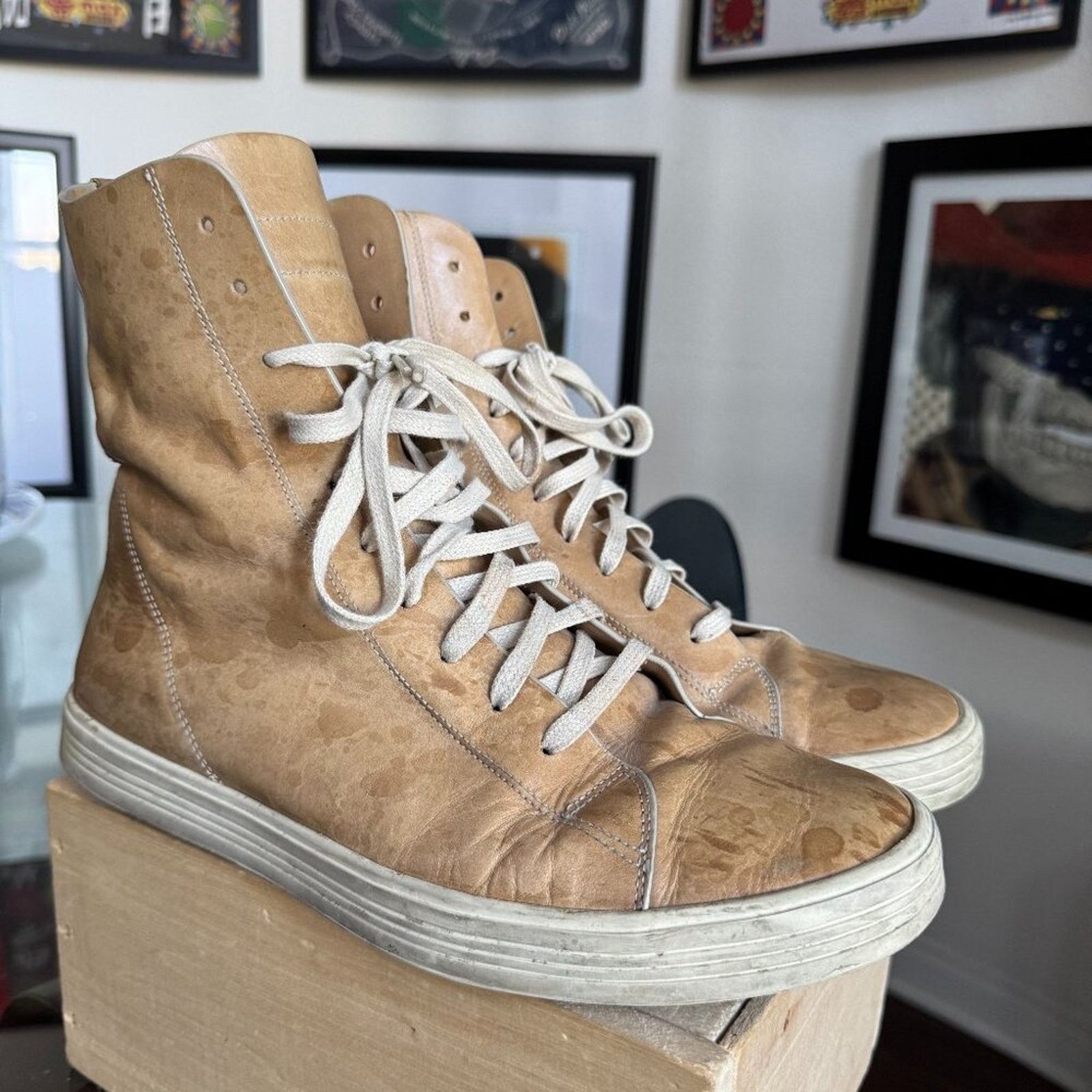 Owens Rick Owens Mastodon High Top Masto Sneaks Men S 10 Eu 43