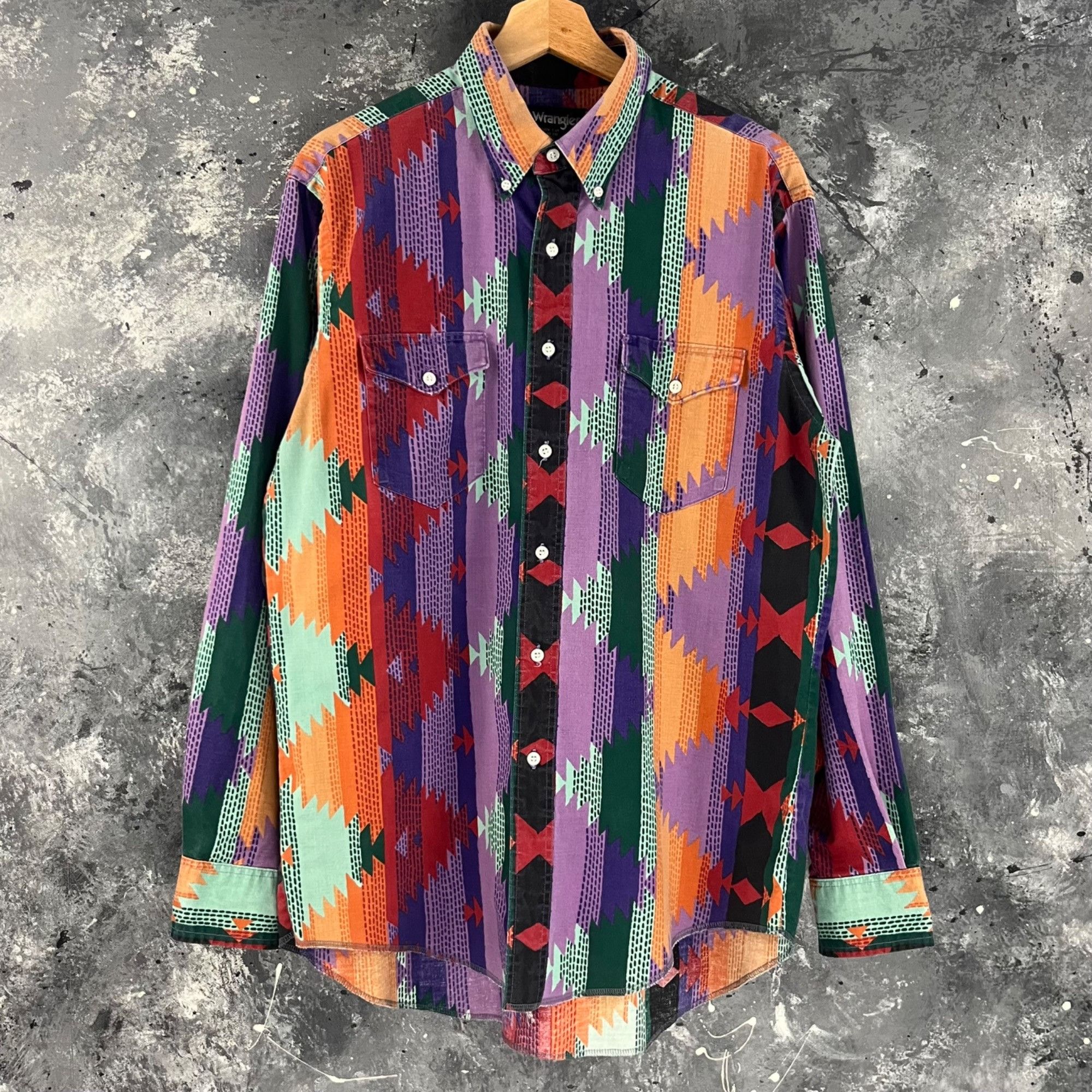 Vintage Wrangler Aztec Print Shirt